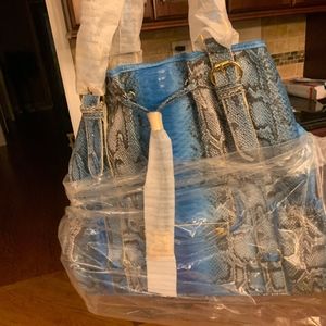 IMAN Blue Python Brand New